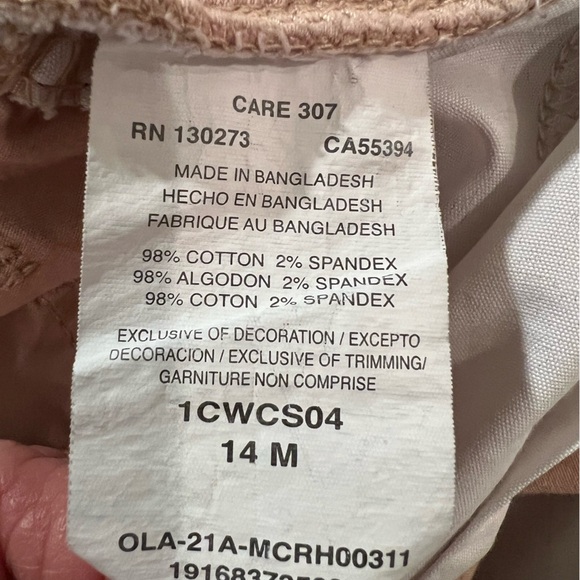 Lee Women's Tan Cargo Mid rise Shorts/size 14 - Picture 5 of 8